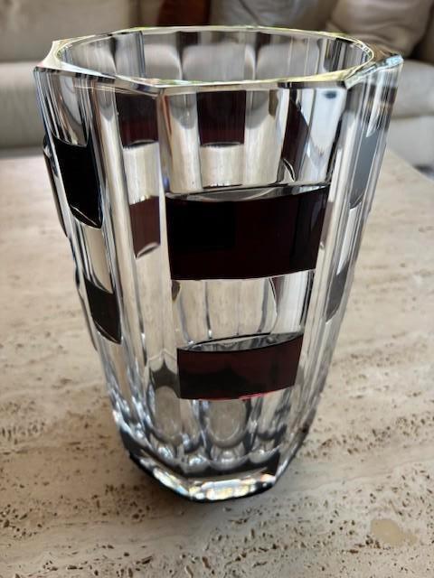 Val Saint Lambert vaas - perfecte staat, Antiquités & Art, Antiquités | Verre & Cristal, Enlèvement ou Envoi