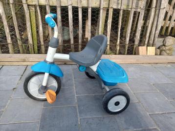 Fisher Price driewieler met duwstang Jolly Plus, blauw beschikbaar voor biedingen