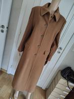lange vintage wollen wintermantel, Maat 38/40 (M), Bruin, Ophalen of Verzenden, Zo goed als nieuw