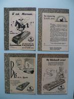 chocolade chocolat Jacques publiciteit x 4 reclame jaren '50, Gebruikt, Ophalen of Verzenden