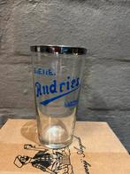 Oud zeer zeldzaam bierglas brouwerij Andries Kuurne jaren 30, Ophalen of Verzenden, Zo goed als nieuw