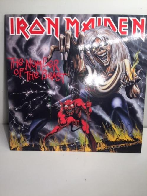 LP - Iron Maiden - The Number Of The Beast ( Vinyl ), Cd's en Dvd's, Vinyl | Rock, Zo goed als nieuw, Overige genres, 12 inch