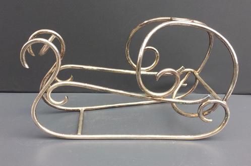 Wijnfleshouder, Duits zilver, Antiek en Kunst, Antiek | Zilver en Goud, Zilver, Ophalen of Verzenden