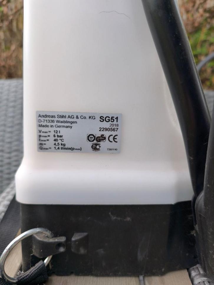 Stihl confortabele rugsproeier, Tuin en Terras, Hand-tuingereedschap, Gebruikt, Ophalen