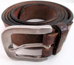 Leder riem bruin 130 cm lang 3.5 cm breed, Echt leder, Gedragen, Ophalen of Verzenden, Bruin