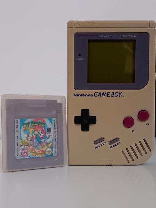 Nintendo Game Boy + Mario Land 2, Games en Spelcomputers, Spelcomputers | Nintendo Game Boy, Zo goed als nieuw, Game Boy Classic