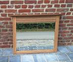 Antieke spiegel in houten kader, Antiek en Kunst, Ophalen, Rechthoekig, 50 tot 100 cm, Minder dan 100 cm