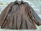 damesvest leder merk "SAFLEU"  maat 42, Ophalen, Bruin, Maat 42/44 (L), Zo goed als nieuw