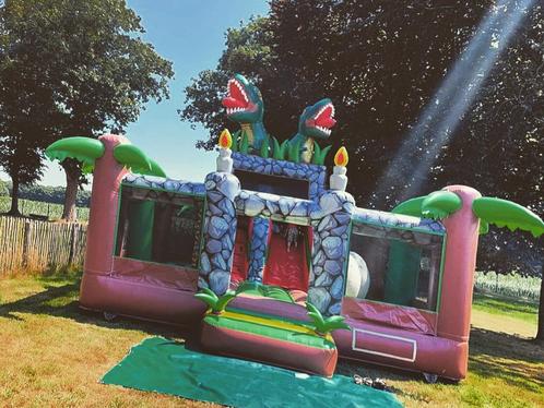 Springkasteel dino te huur regio Brecht, Hobby en Vrije tijd, Feestartikelen | Verhuur, Nieuw, Ophalen