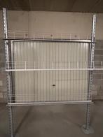 Rayonnage en acier galvanisé (18 piquets et 70 étagères), Ophalen