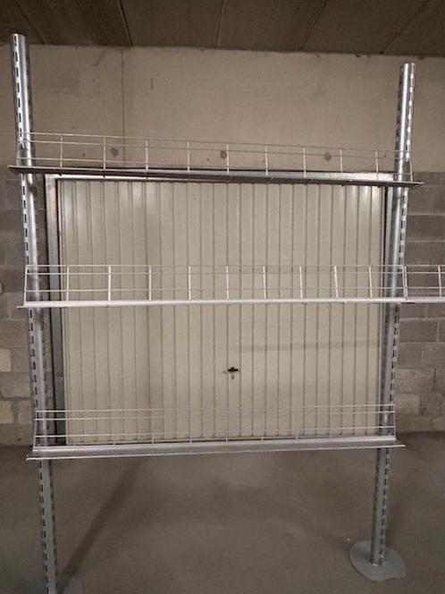 Rayonnage en acier galvanisé (18 piquets et 70 étagères), Zakelijke goederen, Kantoor en Winkelinrichting | Magazijn, Stelling en Opslag