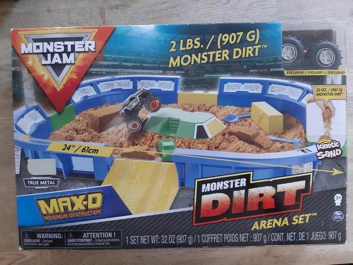 Monster jam - monster dirt arena set, Kinderen en Baby's, Speelgoed |Speelgoedvoertuigen, Zo goed als nieuw, Ophalen of Verzenden