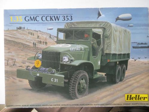 Kit 1:35 - GMC CCKW 353 - Heller  No. 81121, Hobby en Vrije tijd, Modelbouw | Auto's en Voertuigen, Zo goed als nieuw, Truck, 1:32 tot 1:50