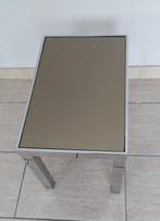 Table d'appoint verre fumé, Huis en Inrichting, Tafels | Salontafels, Ophalen, Minder dan 50 cm, Gebruikt, 50 tot 100 cm