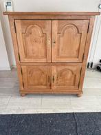 Massief eiken kast, Ophalen, Gebruikt, Klassiek, 120 tot 170 cm