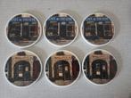 6 vintage 70's stenen onderleggers., Antiek en Kunst, Ophalen of Verzenden