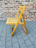 Vintage opvouwbare houten stoel, Ophalen of Verzenden