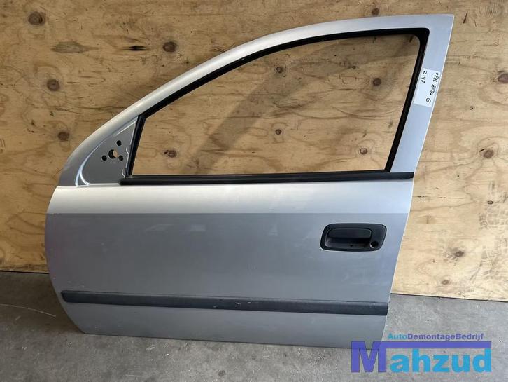 OPEL ASTRA G Zilver Z147 Links voor deur 1998-2003, Auto-onderdelen, Carrosserie, Deur, Opel, Voor, Links, Gebruikt