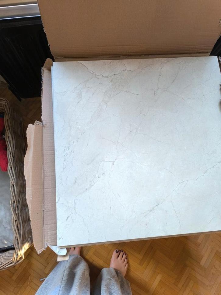 Tegels 60x60cm  (totaal 21,6m2), Doe-het-zelf en Bouw, Tegels, Nieuw, Vloertegels, Keramiek, 60 cm of meer, 60 cm of meer, 10 m² of meer