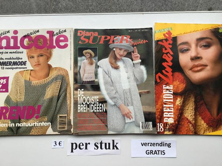 3 livres en tricot pour 3€ et livraison gratuite, Livres, Loisirs & Temps libre, Utilisé, Enlèvement ou Envoi