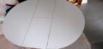Witte keukentafel, Huis en Inrichting, Tafels | Eettafels, Ophalen, Kunststof, Gebruikt, Rond