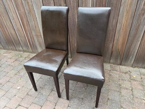 2 chaises Maisons du Monde, Huis en Inrichting, Stoelen, Gebruikt, Twee, Hout, Kunststof, Bruin, Ophalen