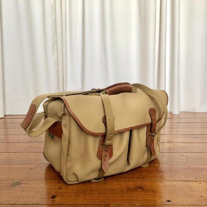 Billingham Canvas 445 Khaki/Tan - Cameratas - Fototas, Audio, Tv en Foto, Foto | Cameratassen, Gebruikt, Schoudertas, Ophalen