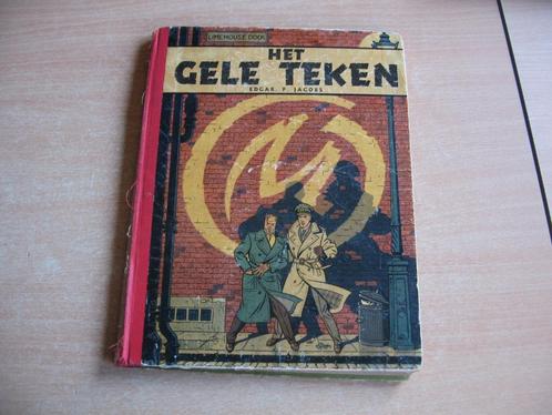 Blake en Mortimer : Het gele teken - 1e druk 1956., Boeken, Stripverhalen, Gelezen, Eén stripboek, Ophalen of Verzenden