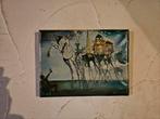 Reproductie van Dali geschilderd met olieverf, Ophalen of Verzenden
