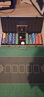 Manette de poker avec tapis., Hobby & Loisirs créatifs, Utilisé, Enlèvement ou Envoi