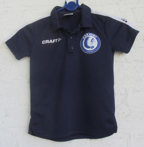KAA Gent - Stamnummer 7 - Polo - Maat 122-128 - Craft, Sport en Fitness, Voetbal, Gebruikt, Shirt, Maat XS of kleiner, Ophalen of Verzenden