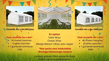 Pack tonnelle, Jardin & Terrasse, Tonnelles, Enlèvement ou Envoi, Comme neuf