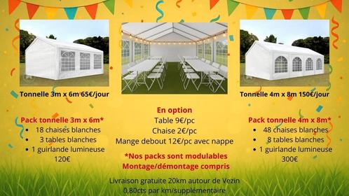 Pack tonnelle, Tuin en Terras, Partytenten, Zo goed als nieuw, Ophalen of Verzenden