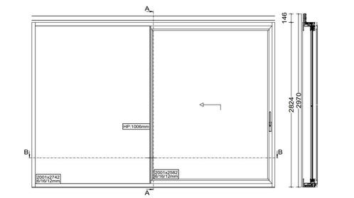 Reynaers Masterpatio slim chicane schuifraam, Doe-het-zelf en Bouw, Raamkozijnen en Schuifdeuren, Nieuw, Ophalen
