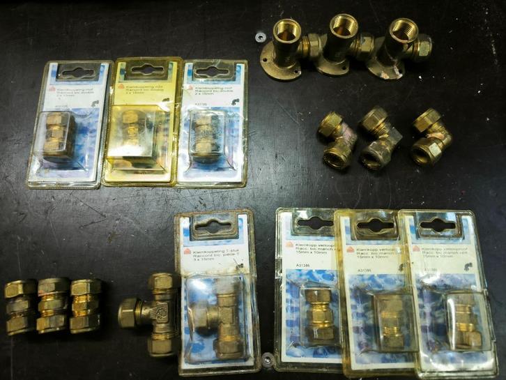 klemkoppelingen sanitair, Bricolage & Construction, Sanitaire, Neuf, Autres types, Enlèvement ou Envoi