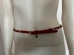 River Woods ceinture cuir chaîne rouge 72-82cm