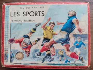 Vintage kwartet "Les sports" van Fernand Nathan, 1960 beschikbaar voor biedingen