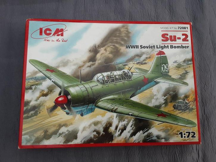 Modelvliegtuig ICM SU-2 WOII Sovjet lichte  1/72 72081, Hobby en Vrije tijd, Modelbouw | Vliegtuigen en Helikopters, Vliegtuig