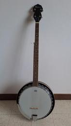 Richwood 5 string banjo met draagtas, Musique & Instruments, Instruments | Accessoires, Comme neuf, Enlèvement ou Envoi, Banjo