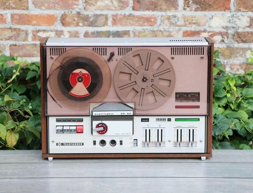 Vintage 70's Telefunken Magnetophon 291, Audio, Tv en Foto, Bandrecorder, Bandrecorder, Met stofkap, Ophalen