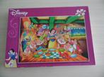 2X20 DELIGE PUZZEL DISNEY SNEEUWWITJE EN DE ZEVEN DWERGEN, Kinderen en Baby's, Ophalen of Verzenden, 10 tot 50 stukjes, Zo goed als nieuw