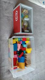 houten frigo met ijsjes  en set blokken voor 10€, Kinderen en Baby's, Ophalen, Zo goed als nieuw