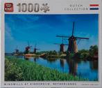 Puzzle 1000 pièces - Kinderdijk NL, fabriqué une fois, Enlèvement ou Envoi, 500 à 1500 pièces, Comme neuf, Puzzle