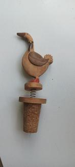 bouchon de bouteille avec oie en bois peinte et faite à la m, Enlèvement ou Envoi