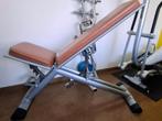 Fitness bank Finlo kunstleder verstelbaar, Sport en Fitness, Fitnessmaterialen, Ophalen, Zo goed als nieuw, Rug, Fitnessbank