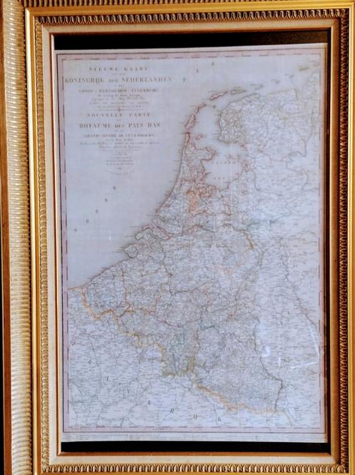 Historische Kaart Verenigde Nederlanden in 1831 - (85x60 cm), Livres, Atlas & Cartes géographiques, Neuf, Carte géographique, Europe autre