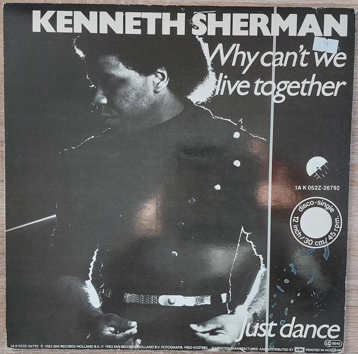 Vinyle Maxi kenneth Sherman why can't we live together 1982, Cd's en Dvd's, Vinyl | Pop, Zo goed als nieuw, Ophalen of Verzenden