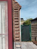Houten ladder 3.80 m ,17 treden, Doe-het-zelf en Bouw, Ladders en Trappen, 2 tot 4 meter, Ladder, Gebruikt, Ophalen