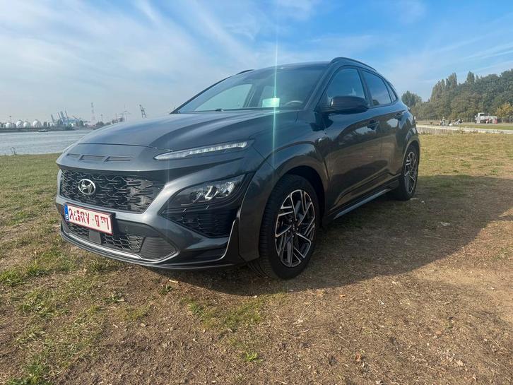Hyundai KONA 1.6 T-GDI DCT N Line Sky, kleur: Dark Knight, Auto's, Hyundai, Particulier, Kona, Cruise Control, Benzine, Euro 6