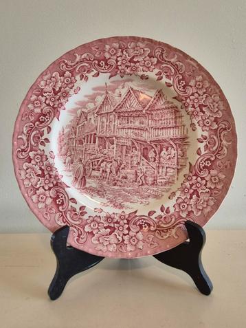 Royal Tudor Ware vintage bord van rood aardewerk beschikbaar voor biedingen